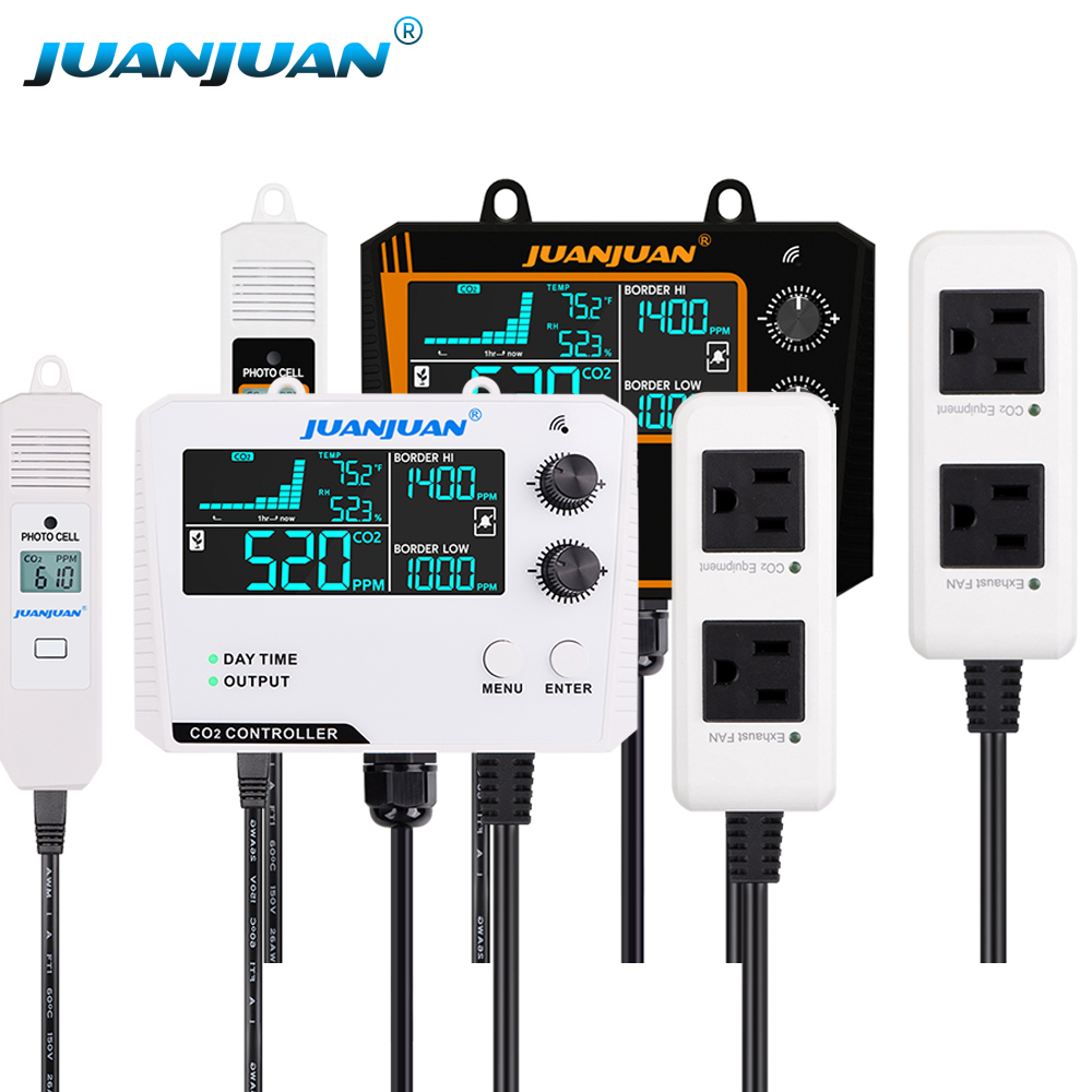 Smart Garden Greenhouse - 0 ~ 5000ppm CO2 Controller จอแสดงผล
