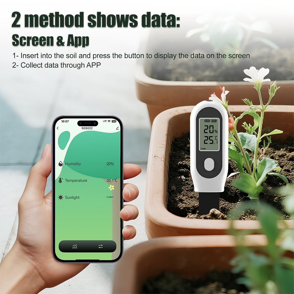 Smart Garden Zigbee - เครื่องวัดดิน 3 in 1 แบบ Zigbee