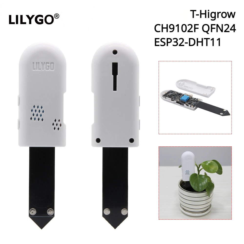 Smart Garden Esp32 - ลิลีโก®T-higrow เครื่องวัดดินใน ESP32 DHT11 BEM280ดอกไม้ในสวนเซ็นเซอร์วัดความชื้นไวไฟบลูทูธไร้สาย