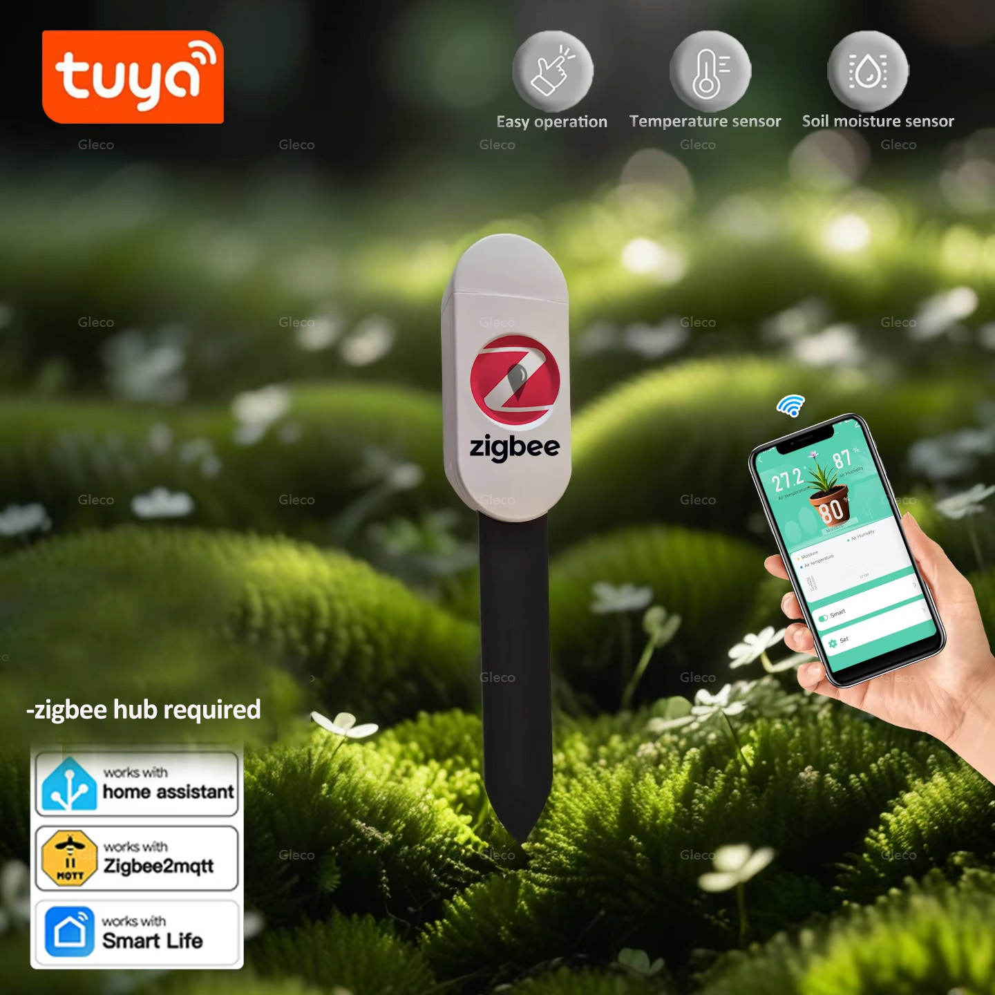 เครื่องวัดความชื้นในดิน Tuya S - Smart Garden Zigbee บทวิจารณ์และราคา