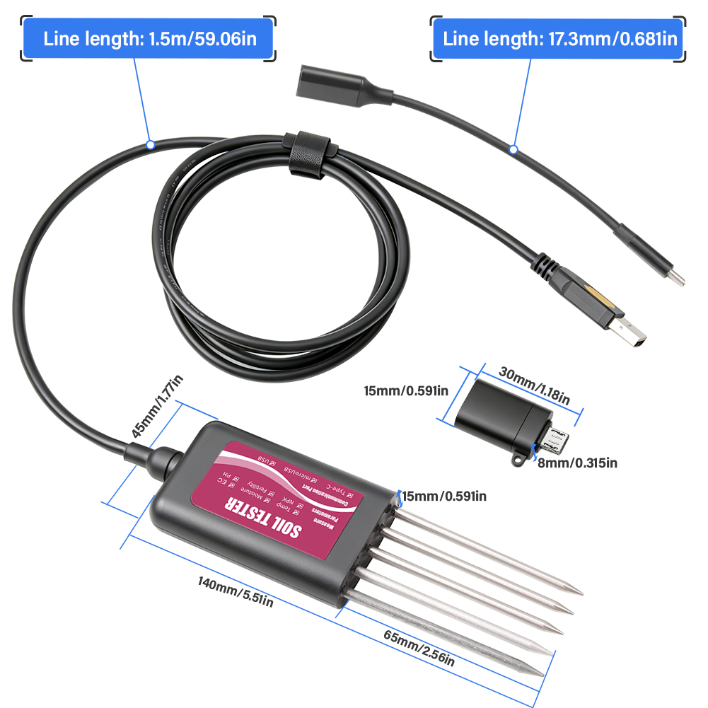 เครื่องวัดดินอัจฉริยะ 8in1 วัด - Soil Test Digital บทวิจารณ์และราคา