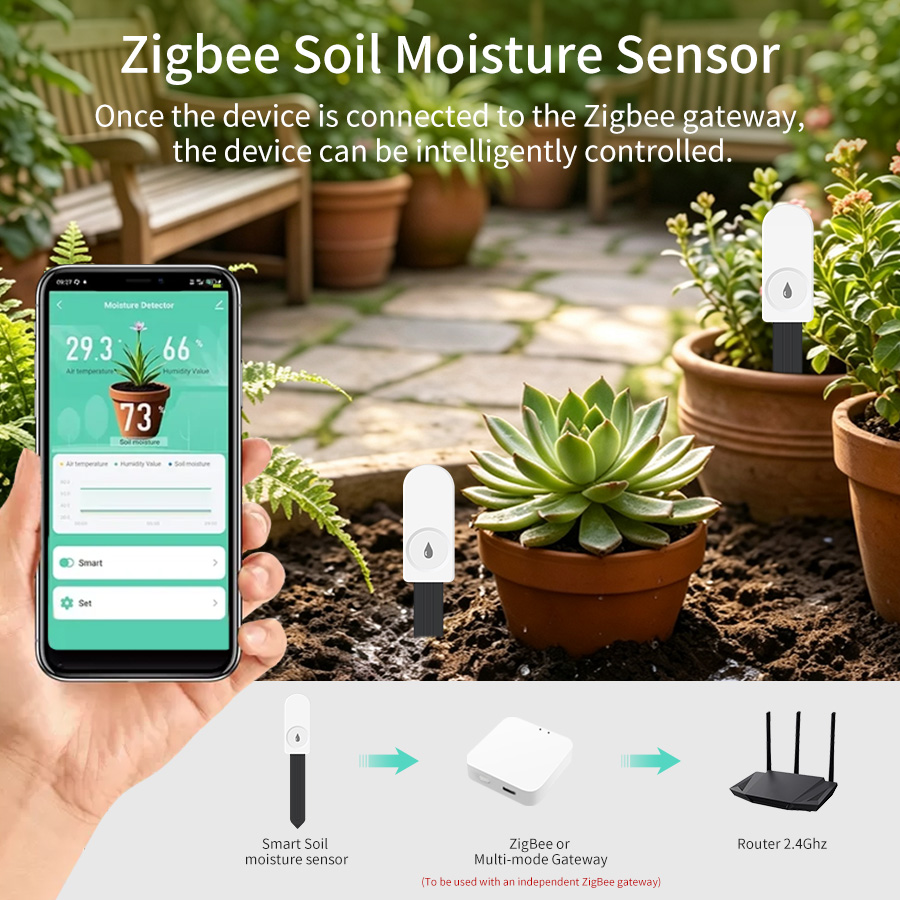 เซ็นเซอร์วัดความชื้นในดิน Tuya - Smart Garden Zigbee บทวิจารณ์และราคา