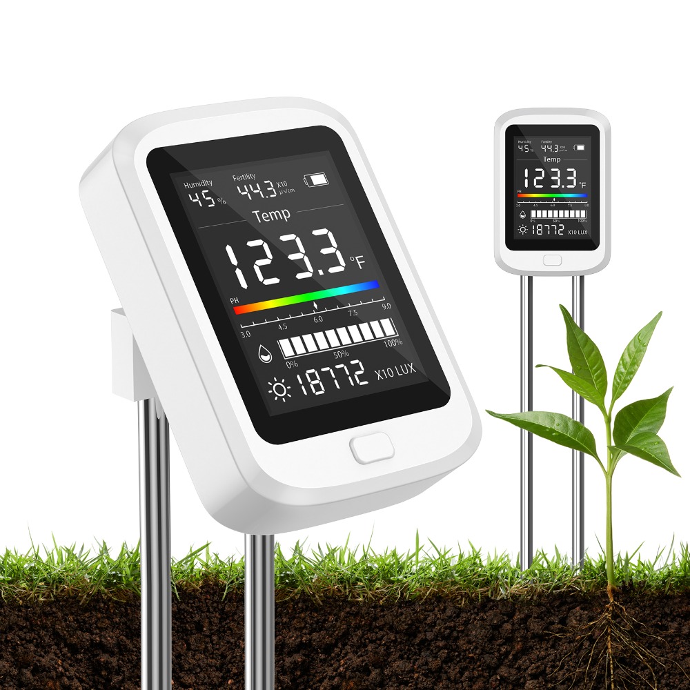 ชุดทดสอบดิน 6-in-1 เครื่องวัดค - Soil Test Digital บทวิจารณ์และราคา
