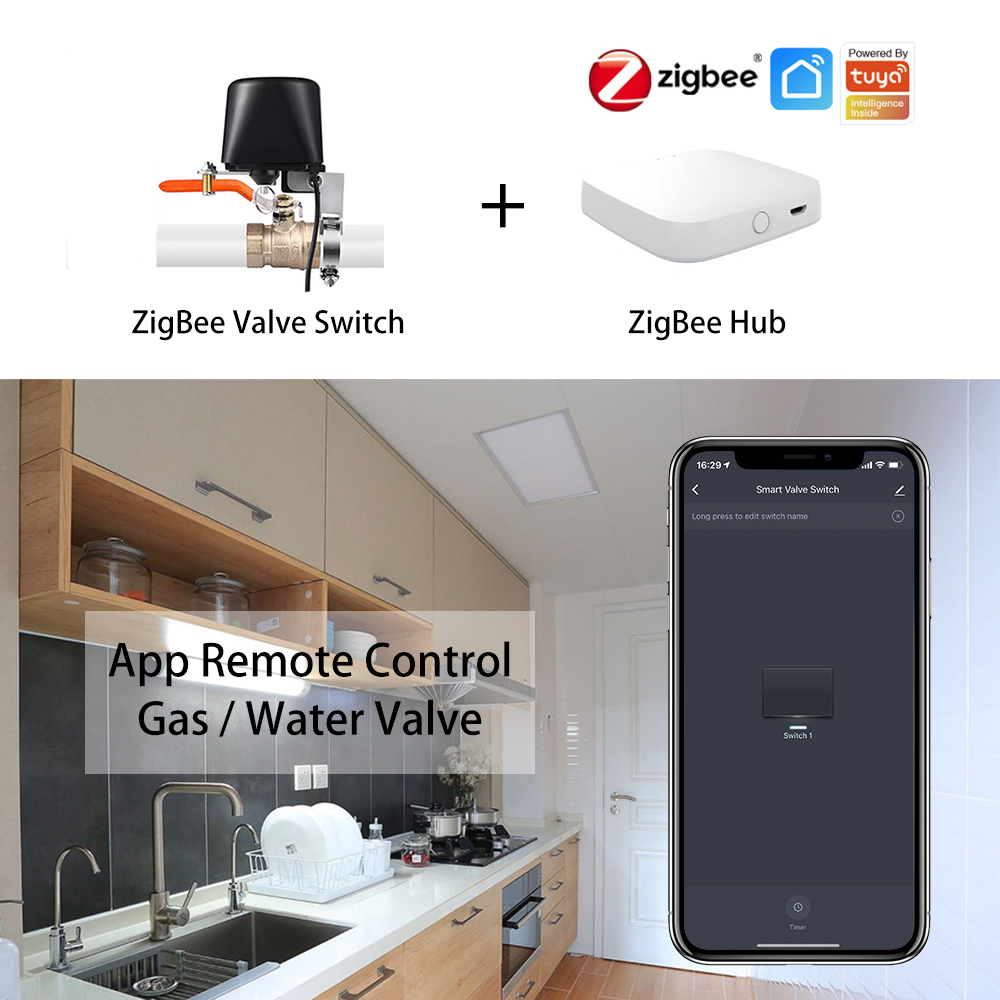 ZigBee น้ํา/วาล์วแก๊สรีโมทคอนโ - Smart Garden Zigbee บทวิจารณ์และราคา