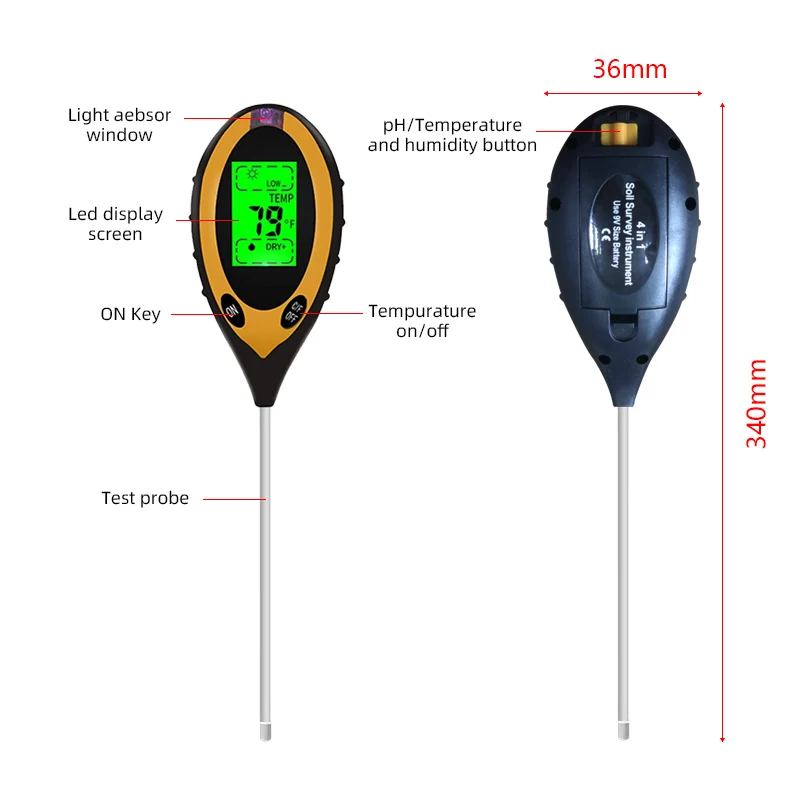 เครื่องวัดค่า pH ดิน เครื่องทด - Soil Test Digital บทวิจารณ์และราคา
