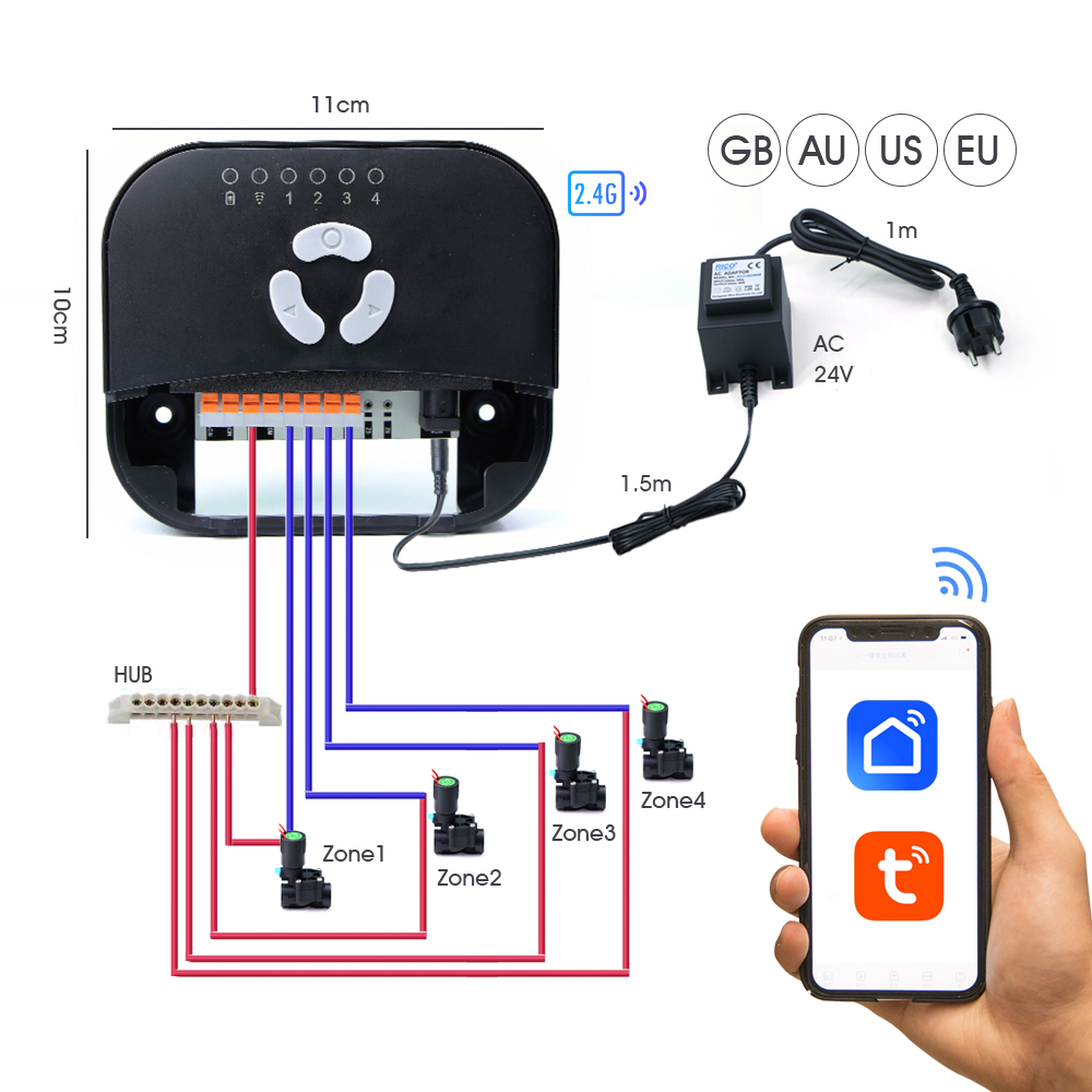สวนท่อโซลินอยด์วาล์วController - Smart Garden Greenhouse บทวิจารณ์และราคา